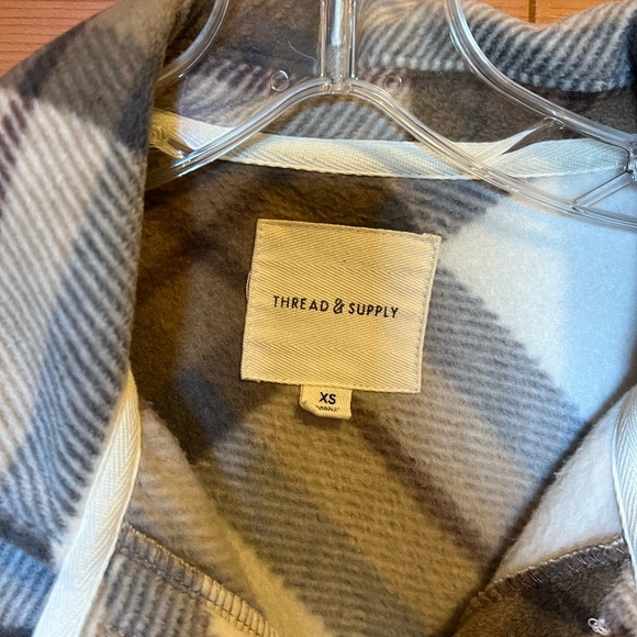 Thread & Supply  Button-Up Plaid Jacket - Picture 2 of 3